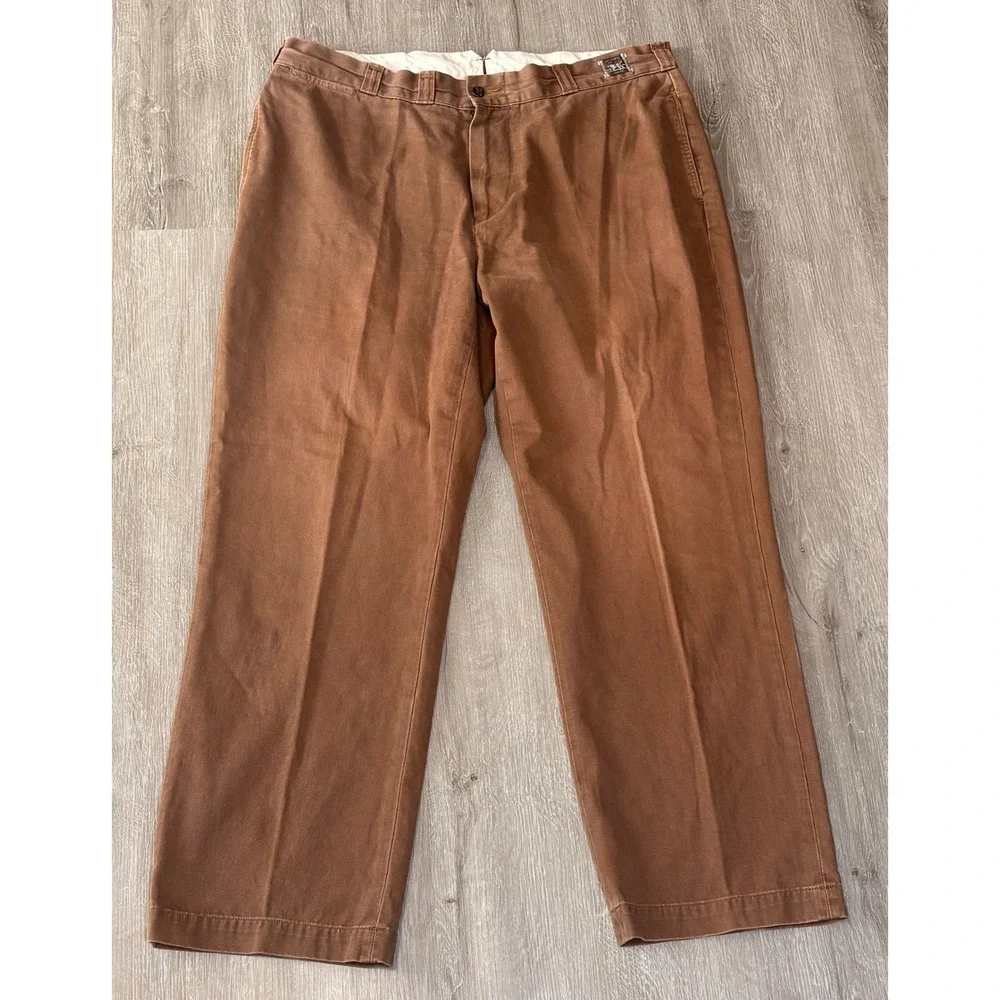 Polo Ralph Lauren GI Fit Chinos Mens 38x30 Brown Cotton Twill Straight Leg Pants